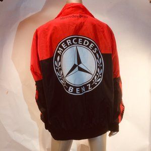 Mercedes Benz Black Red Logo Windbreaker Jacket